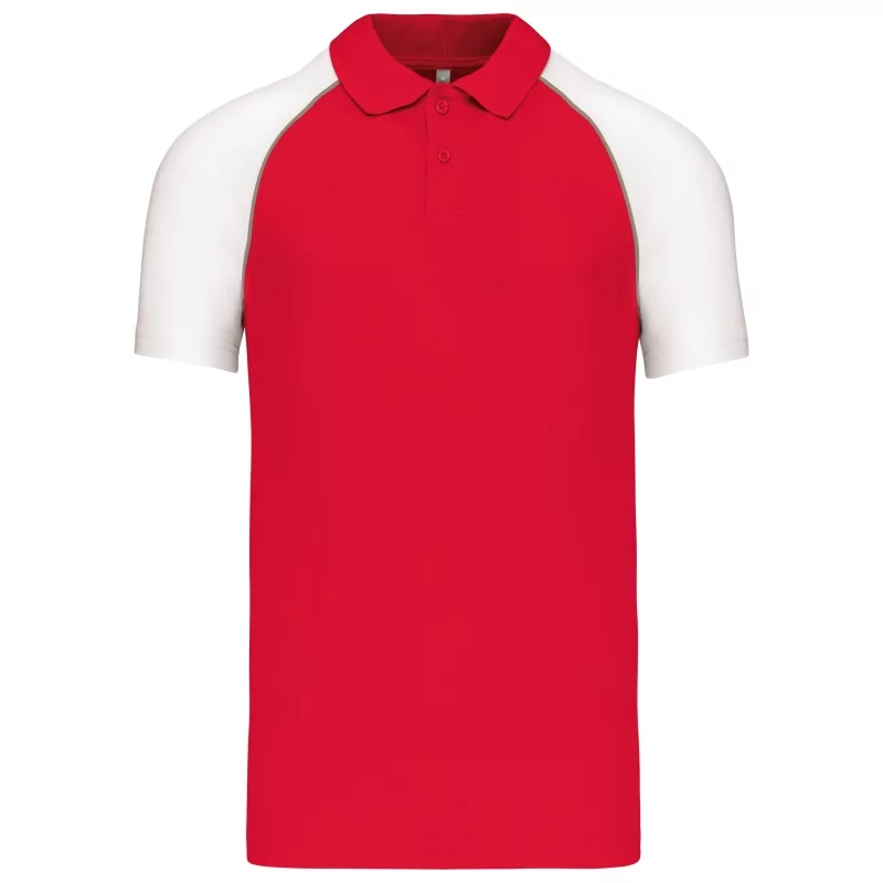 Polo baseball manches courtes