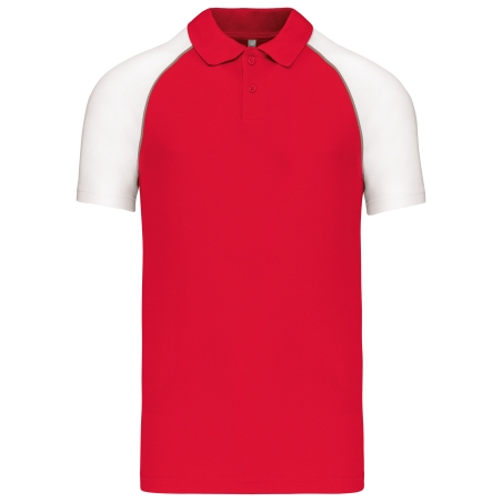 Polo baseball manches courtes