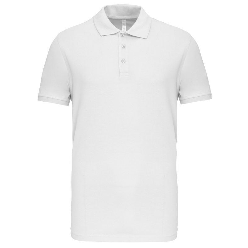 Polo piqué manches courtes homme