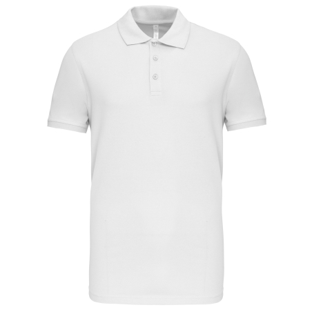 Polo piqué manches courtes homme