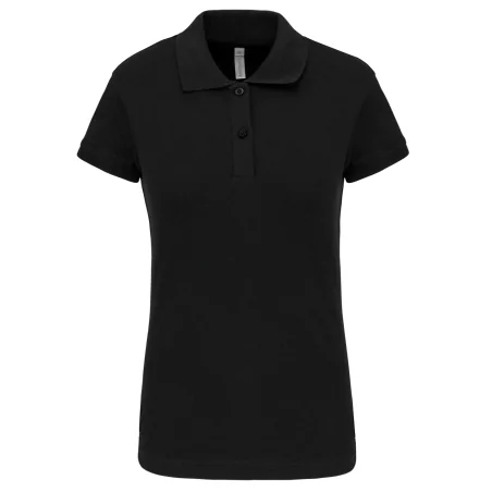 Polo piqué manches courtes femme