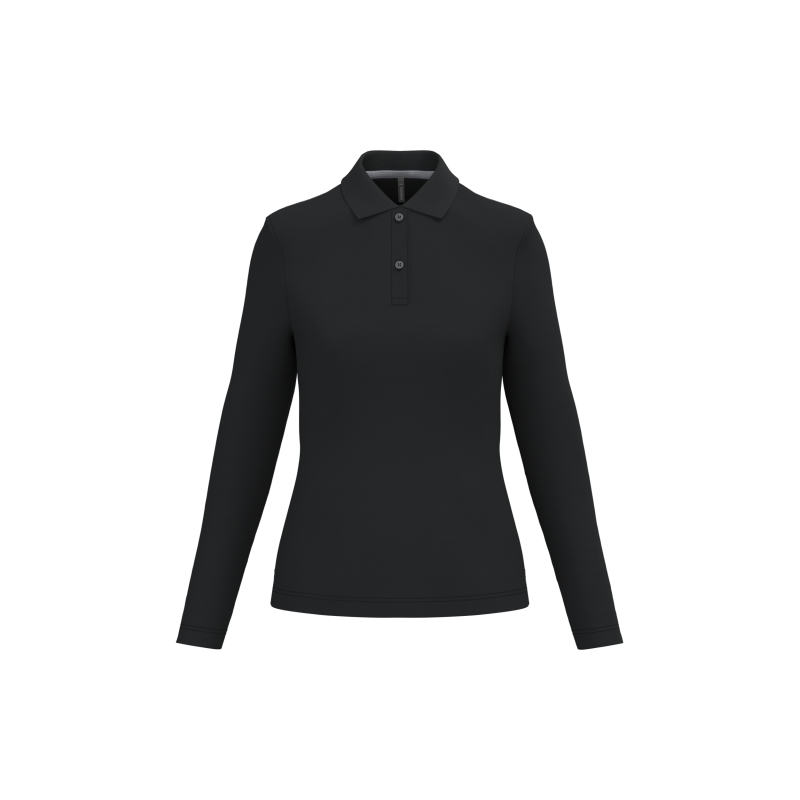 Polo manches longues femme