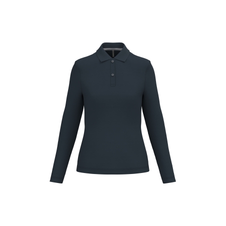 Polo manches longues femme