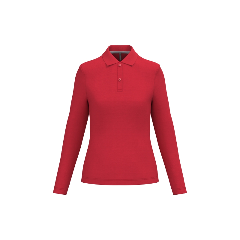 Polo manches longues femme