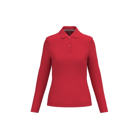 Polo manches longues femme