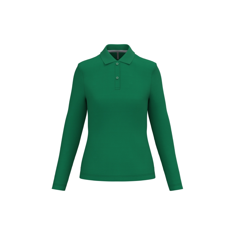 Polo manches longues femme