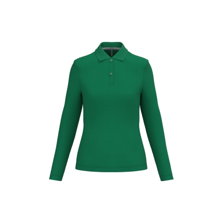 Polo manches longues femme