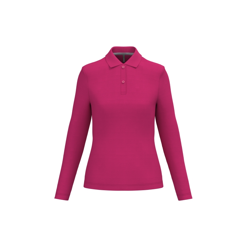 Polo manches longues femme