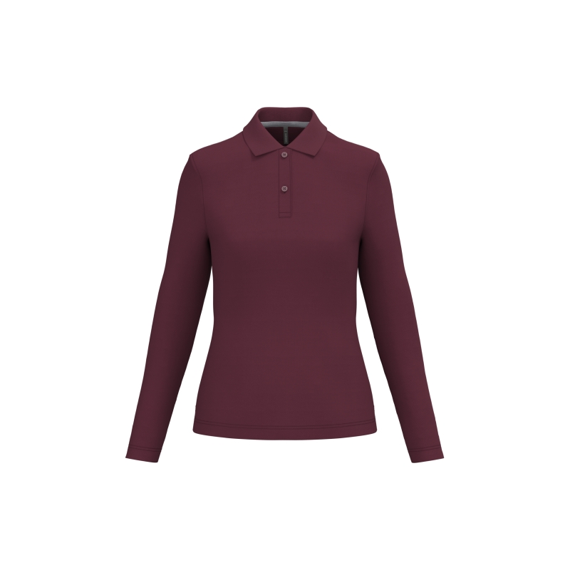 Polo manches longues femme