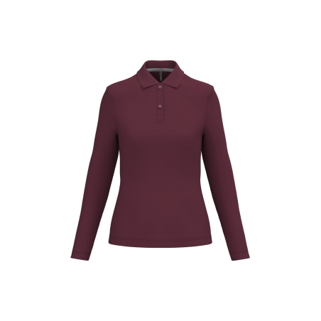 Polo manches longues femme