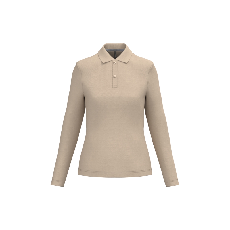 Polo manches longues femme
