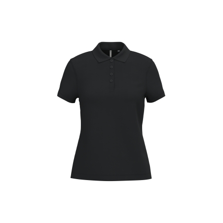 Polo piqué manches courtes femme