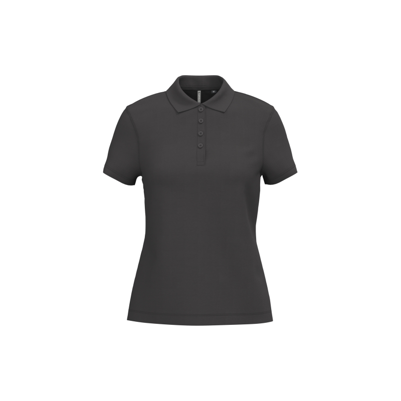 Polo piqué manches courtes femme