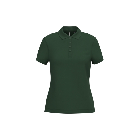 Polo piqué manches courtes femme