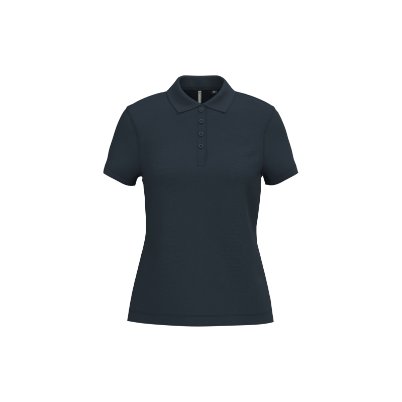 Polo piqué manches courtes femme