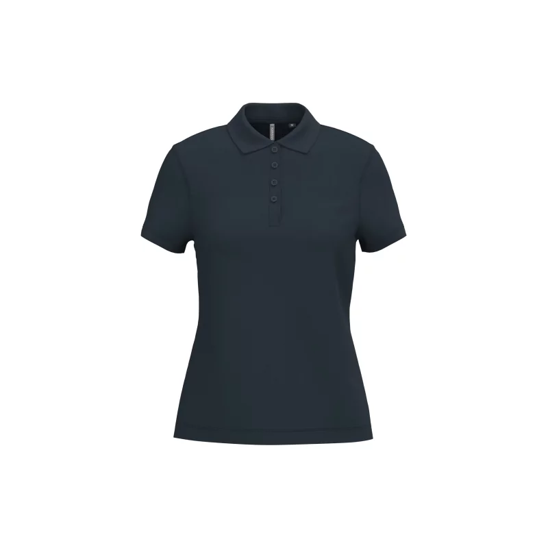 Polo piqué manches courtes femme