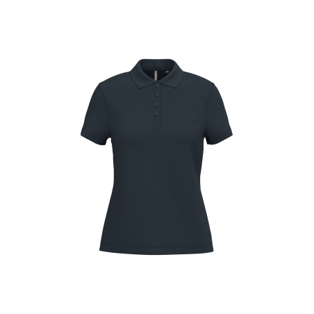 Polo piqué manches courtes femme