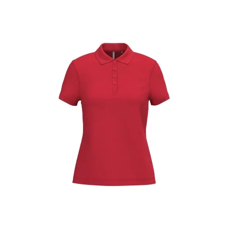 Polo piqué manches courtes femme