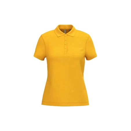 Polo piqué manches courtes femme