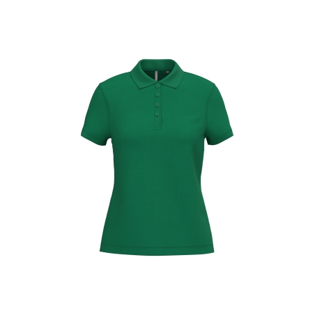 Polo piqué manches courtes femme
