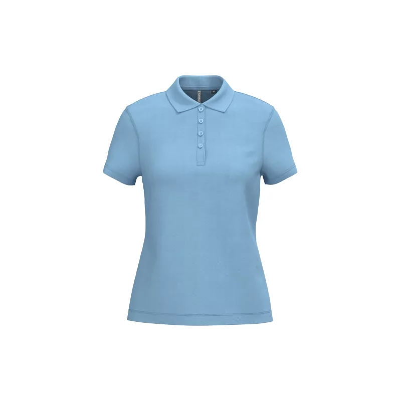 Polo piqué manches courtes femme