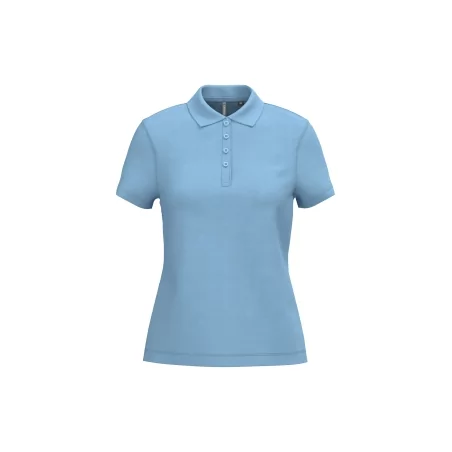 Polo piqué manches courtes femme