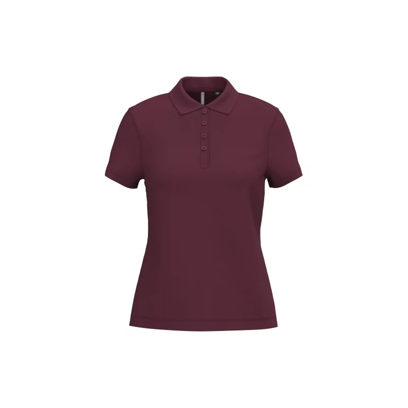 Polo piqué manches courtes femme