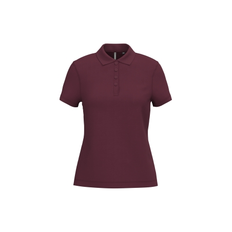 Polo piqué manches courtes femme