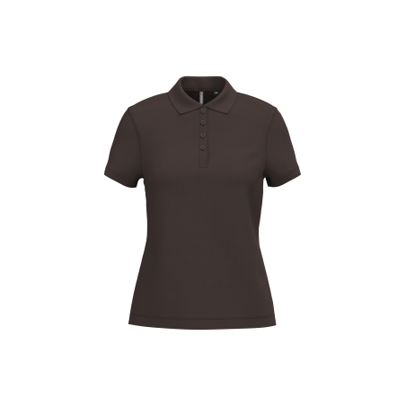 Polo piqué manches courtes femme