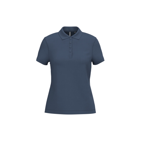 Polo piqué manches courtes femme