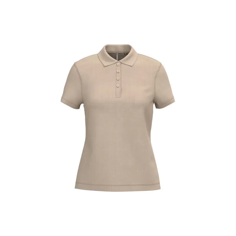Polo piqué manches courtes femme