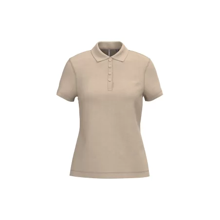 Polo piqué manches courtes femme
