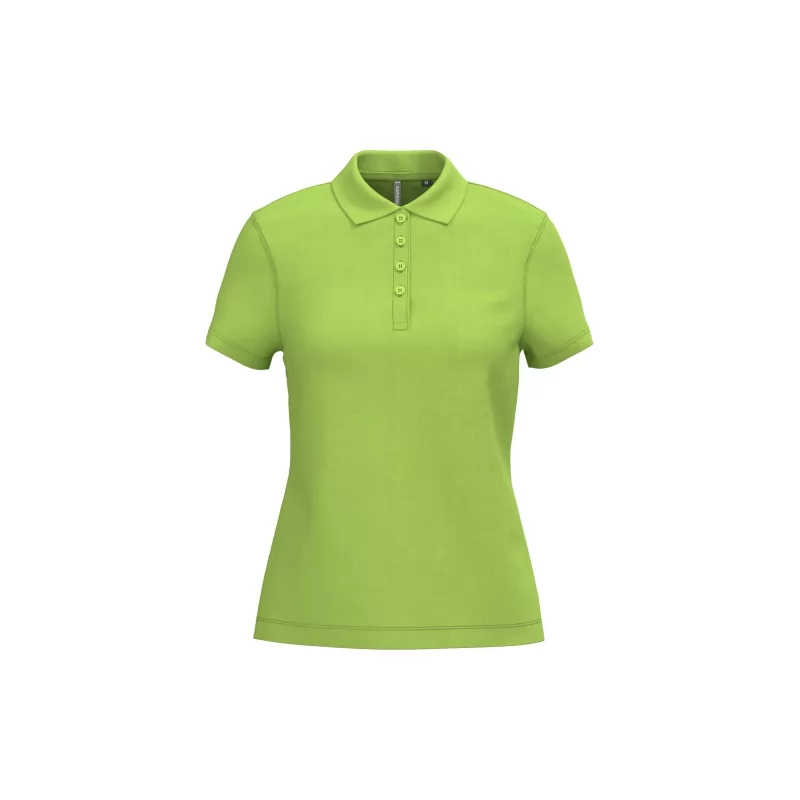 Polo piqué manches courtes femme