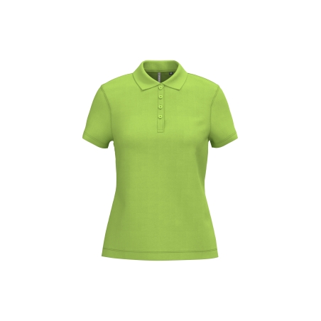 Polo piqué manches courtes femme