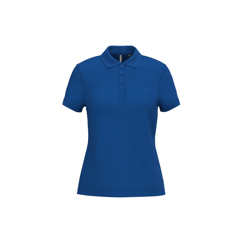 Polo piqué manches courtes femme