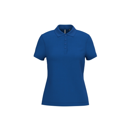 Polo piqué manches courtes femme