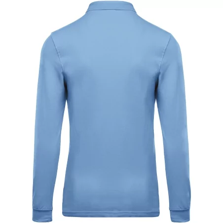 Polo piqué manches longues homme
