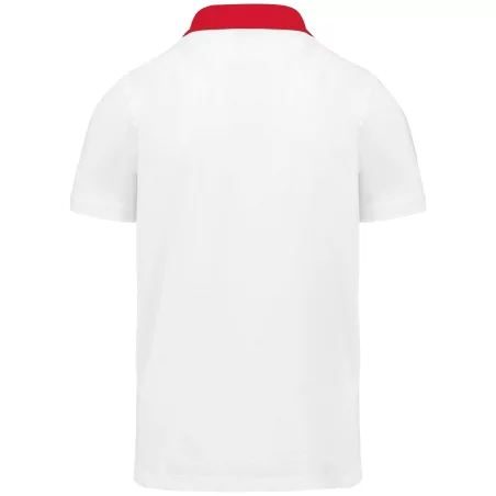 Polo jersey bicolore homme