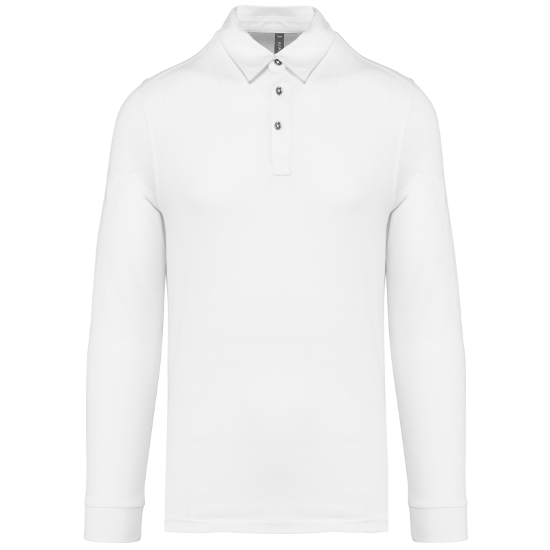 Polo jersey manches longues homme