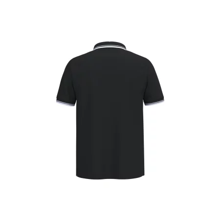 Polo homme manches courtes à liserés contrastés
