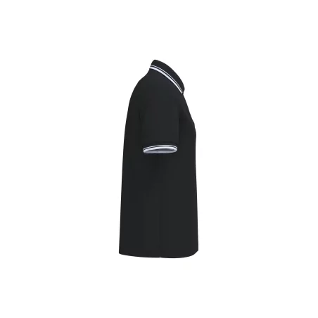 Polo homme manches courtes à liserés contrastés
