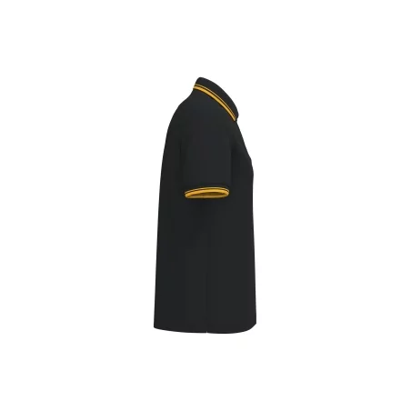 Polo homme manches courtes à liserés contrastés