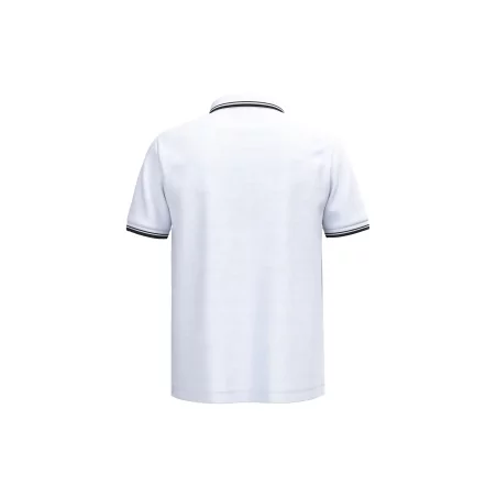 Polo homme manches courtes à liserés contrastés