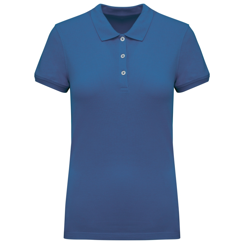 Polo piqué manches courtes femme