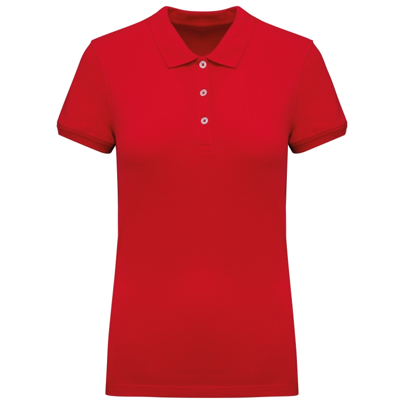 Polo piqué manches courtes femme