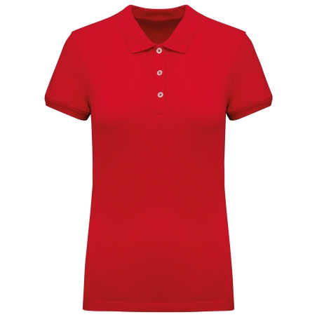 Polo piqué manches courtes femme