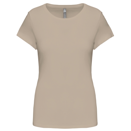 T-shirt col rond manches courtes femme