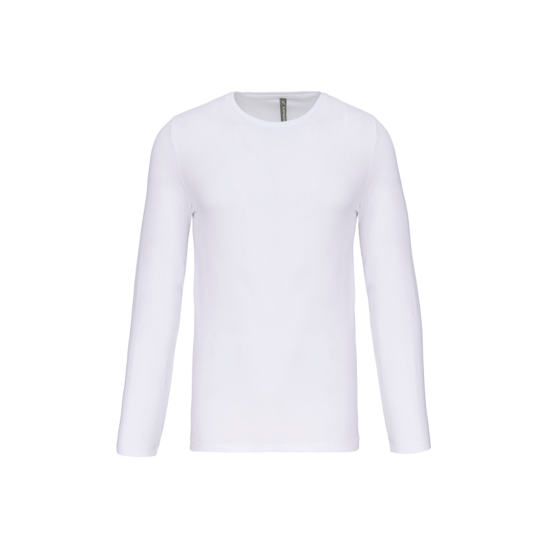 T-shirt col rond manches longues homme