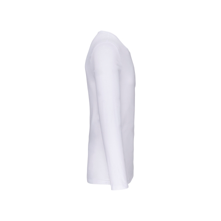 T-shirt col rond manches longues homme