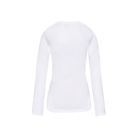 T-shirt col rond manches longues femme